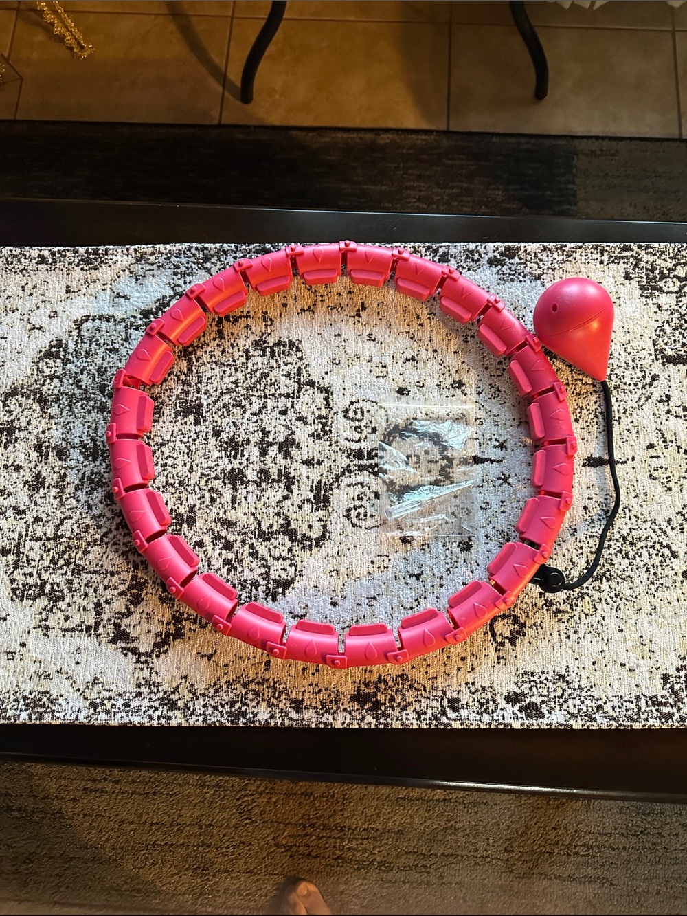 Source Unknown Pink Smart Weighted Hula Hoop